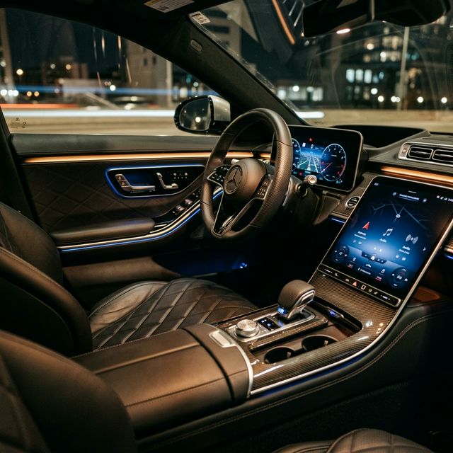 Luxury car interior